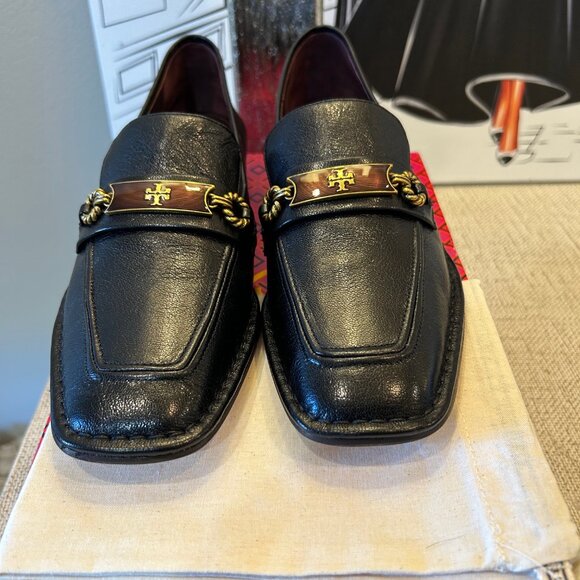 Tory Burch Perrine Square-Toe Loafers - Picture 2 of 9